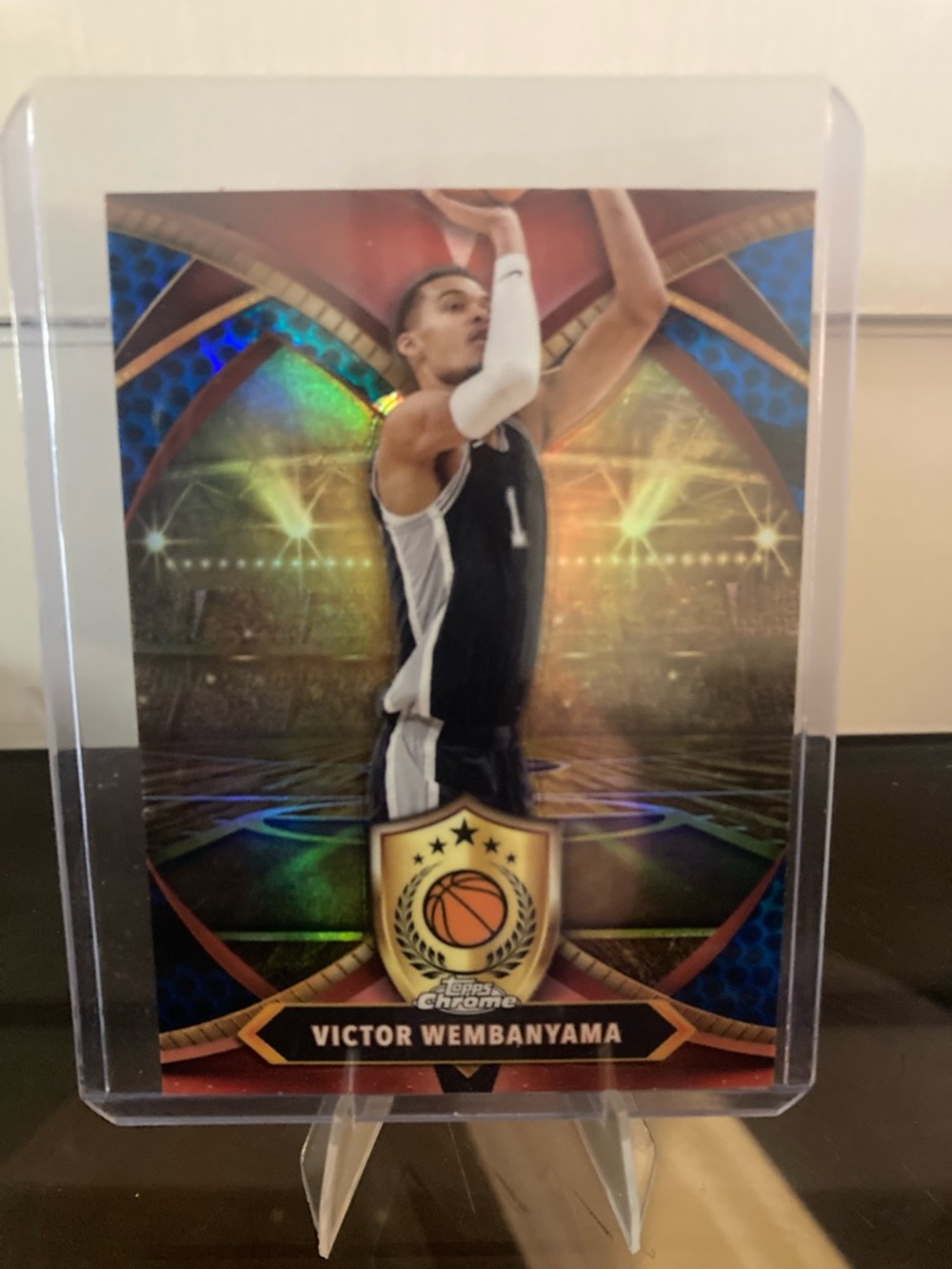 Topps Maroon and White Victor Wembanyama Card